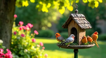 Die Kunst der Vogel-Fütterung im eigenen Garten (1/10)